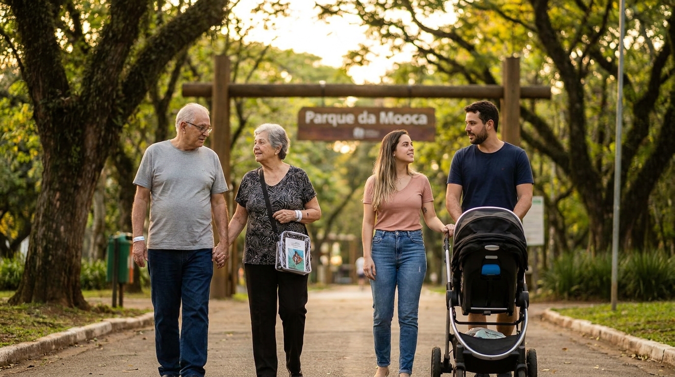 Famílias do Parque da Mooca que buscam cuidados pós-alta